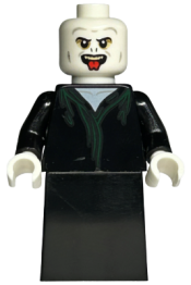 LEGO Lord Voldemort - White Head, Black Skirt, Tongue minifigure