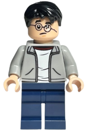 LEGO Harry Potter, Light Bluish Gray Jacket, Broken Glasses minifigure