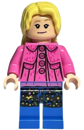 LEGO Luna Lovegood, Dark Pink Jacket, Long Hair minifigure
