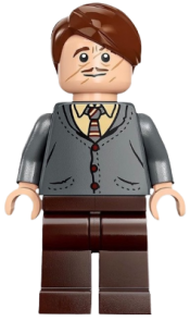 LEGO Professor Remus Lupin - Dark Bluish Gray Cardigan, Tan Shirt minifigure