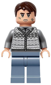 LEGO Neville Longbottom - Fair Isle Sweater, Sand Blue Legs minifigure
