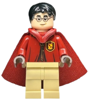 LEGO Harry Potter - Dark Red Gryffindor Quidditch Uniform with Hood and Cape minifigure