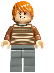 LEGO Ron Weasley - Reddish Brown Striped Sweater minifigure