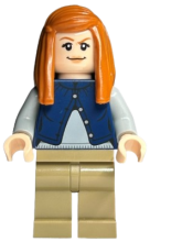 LEGO Ginny Weasley - Dark Blue Cardigan Vest minifigure