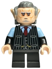 LEGO Goblin - Black Pinstripe Vest, Dark Bluish Gray Hair minifigure