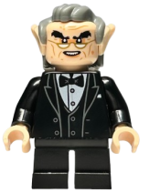 LEGO Goblin - Black Tuxedo, Dark Bluish Gray Hair, Glasses minifigure