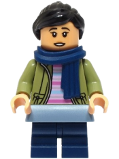 LEGO Cho Chang - Olive Green Jacket, Dark Blue Medium Legs set