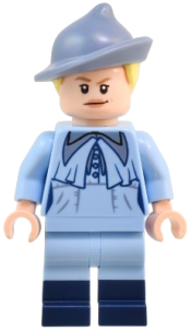 LEGO Fleur Delacour - Bright Light Blue Robe, Smirking / Scared set