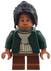 LEGO Padma Patil - Dark Green Jacket, Reddish Brown Short Legs set