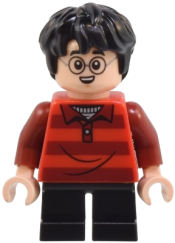 LEGO Harry Potter - Red Striped Sweater, Black Short Legs minifigure