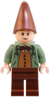 LEGO Arthur Weasley - Sand Green Open Jacket, Reddish Brown Legs and Hat minifigure