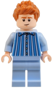 LEGO Percy Weasley - Bright Light Blue Striped Pyjamas minifigure