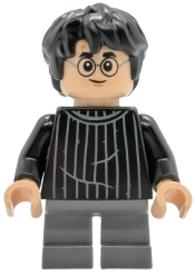 LEGO Harry Potter - Black Striped Sweater, Dark Bluish Gray Short Legs set