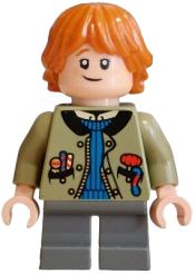 LEGO Ron Weasley - Olive Green Jacket, Blue Jumper set
