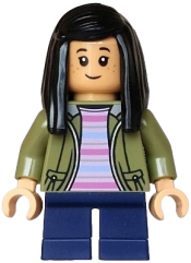 LEGO Cho Chang - Olive Green Jacket, Dark Blue Short Legs set