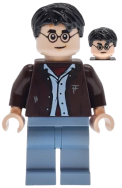 LEGO Harry Potter - Dark Brown Open Jacket, Sand Blue Legs set