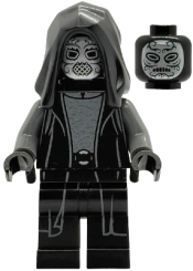 LEGO Death Eater - Black Hood, Dark Bluish Gray Arms, Large Open Mouth / Squinting Eyes set