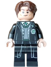 LEGO Tom Riddle - Slytherin Robe Open, Light Bluish Gray Vest, Dark Bluish Gray Sweater set
