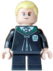 LEGO Draco Malfoy - Black Slytherin Robe and Short Legs, Grin / Surprised set