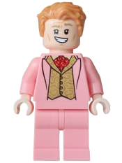 LEGO Gilderoy Lockhart - Warm Pink Suit, Gold Vest set
