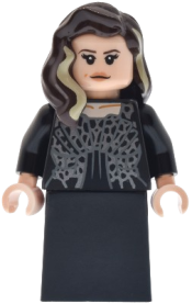 LEGO Narcissa Malfoy - Dress with Dark Silver Highlights, Black Skirt, Smile set