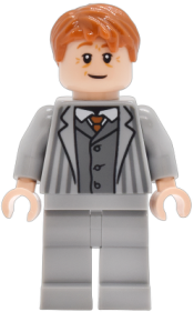 LEGO Arthur Weasley - Light Bluish Gray Suit, Wrinkles, Smile / Frown set