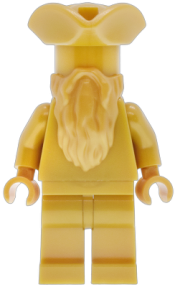 LEGO Statue - The Ministry of Magic, Pirate Hat, Gold Beard (Monochrome) set