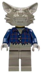 LEGO Werewolf, Dark Gray Head minifigure