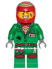 LEGO Douglas Elton / El Fuego - Coveralls with Helmet minifigure