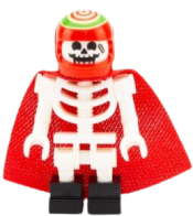 LEGO Douglas Elton / El Fuego - Skeleton with Cape, Black Square Foot minifigure