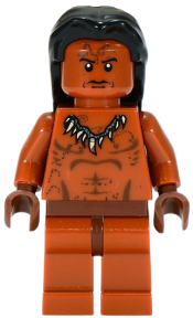 LEGO Ugha Warrior with Hair minifigure