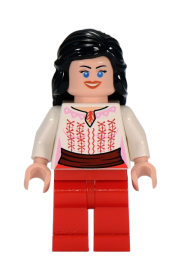 LEGO Marion Ravenwood - Red and White Cairo Outfit minifigure