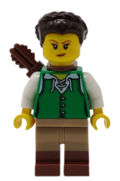 LEGO Huntress, Green Tunic minifigure