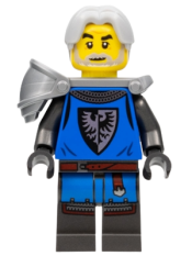 LEGO Black Falcon - Male, Flat Silver Shoulder Pad minifigure