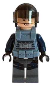 LEGO ACU Trooper - Vest, Helmet, Female minifigure