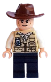 LEGO Vet - Hat Fedora, Scowl minifigure