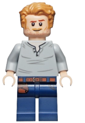 LEGO Owen Grady - Open Neck Shirt minifigure