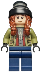 LEGO Maisie Lockwood - Olive Green Jacket, Black Beanie minifigure