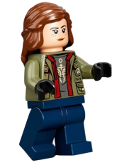 LEGO Maisie Lockwood - Olive Green Jacket, Reddish Brown Hair minifigure