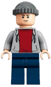 LEGO Guard - Knit Cap, Light Bluish Gray Sweatshirt minifigure