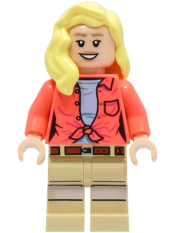 LEGO Dr. Ellie Sattler - Coral Shirt, Hair over Shoulder minifigure