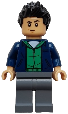 LEGO Kenji - Dark Blue Jacket, Green Hoodie, Dark Bluish Gray Legs minifigure