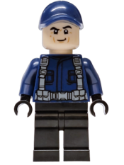 LEGO ACU Guard / Ranger - Male, Dark Blue Cap set