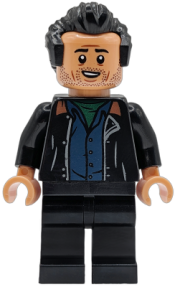 LEGO Dr. Ian Malcolm - Open Vest over Dark Blue Shirt set