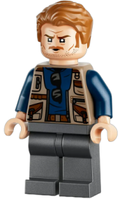 LEGO Owen Grady - Dark Tan Vest set
