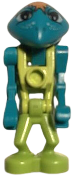 LEGO Life on Mars (LoM) Martian - Altair - Medium Lime Torso set