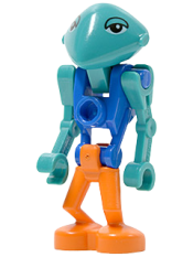 LEGO Life on Mars (LoM) Martian - Blue Body, Orange Legs minifigure