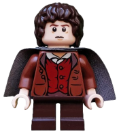 LEGO Frodo Baggins - Dark Bluish Gray Cape minifigure