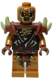 LEGO Gundabad Orc - Bald with Shoulder Spikes minifigure