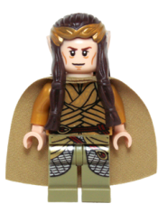LEGO Elrond, Gold Crown, Pearl Gold and Olive Green Clothing minifigure